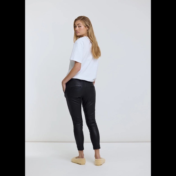 Olivia Sheed STRETCH LEATHER BOYFRIEND, SIZE 4 - Picture 4 of 7